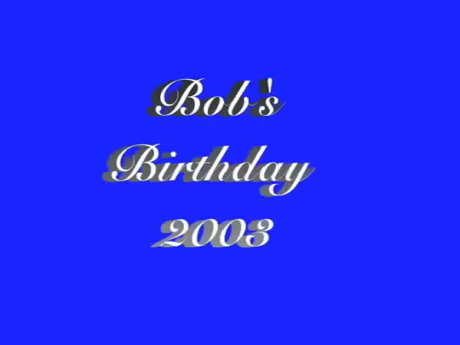 Bob's Birthday Party