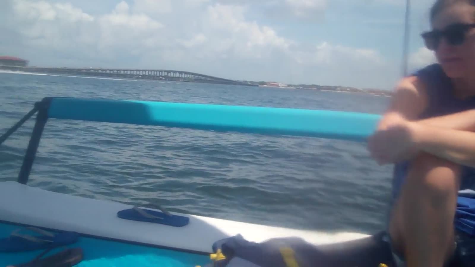 Sailing on 16 Hobie Cat